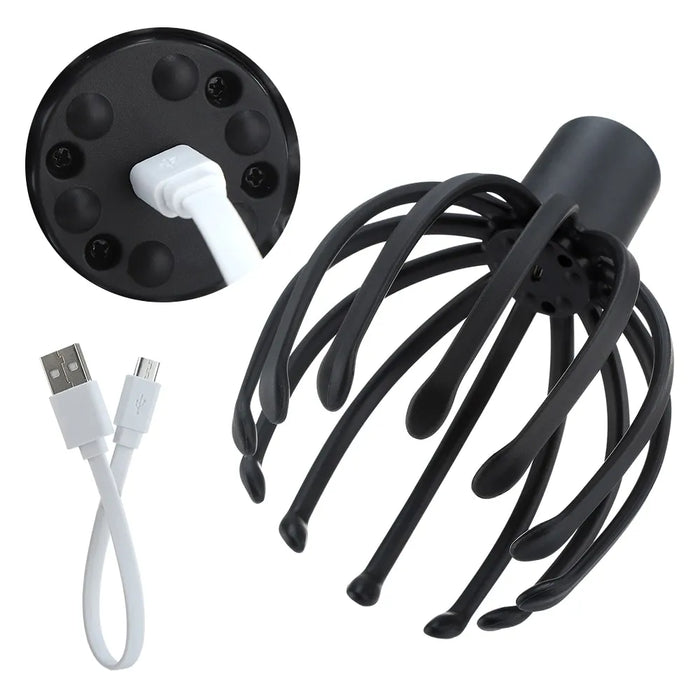 Electric Octopus Scalp Massager For Stress Relief And Hair Stimulation