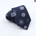 Classic Denim Floral Tie 7cm Skinny Cotton Feather Dot Mens