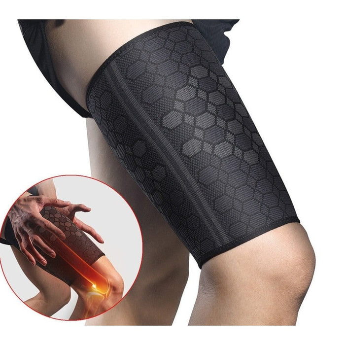 Breathable Elastic Thigh Compression Sleeves For Muscle Strain Protector Cycling Running