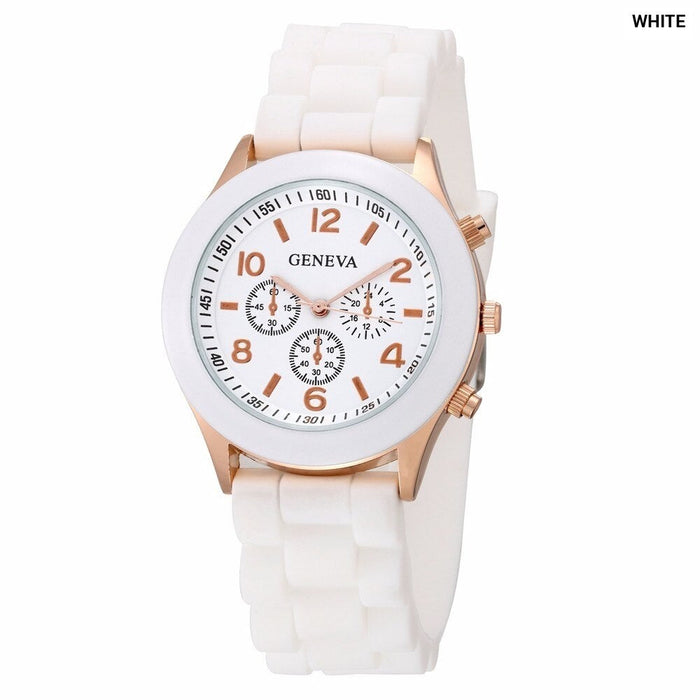 Women Watches Fashion Luxury Brand Women'S Watch Silicone Strap Quartz Wrist Watch For Female