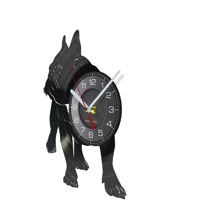 French Bulldog Vinyl Record Wall Clock