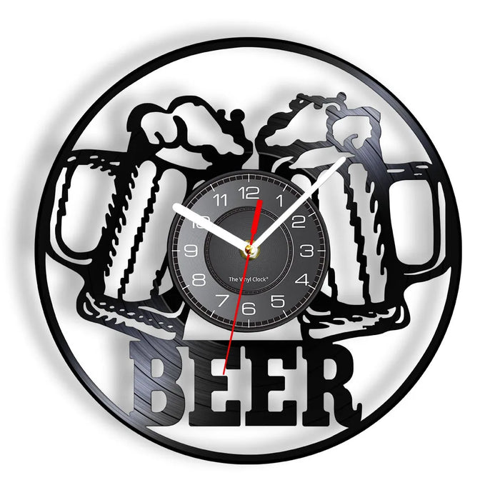 Modern Beer Bar Wall Clock