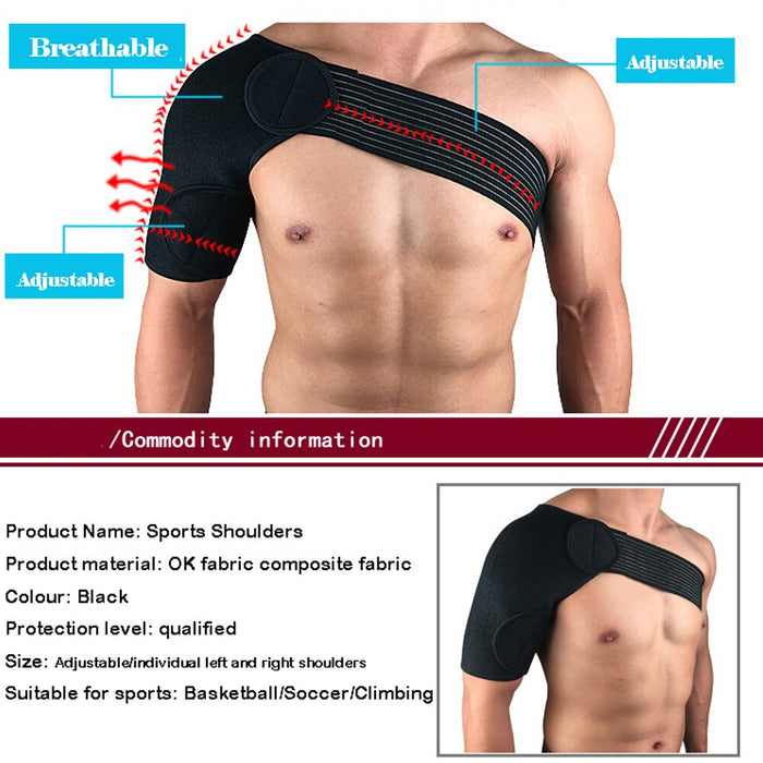 Detachable Shoulder Brace Compression Support For Torn