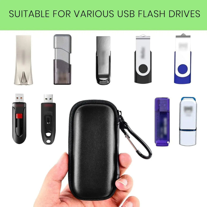 Usb Flash Drive Case Sd Card Holder Compatible With Thumb Drive Memory Cards Sdxc Sdhc Storage Bag