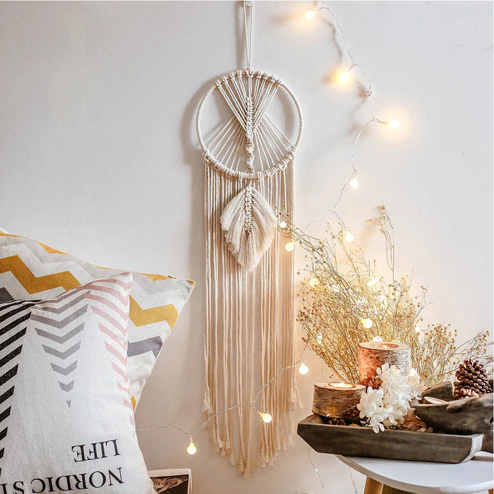 Boho Macrame Dream Catcher For Home Decor