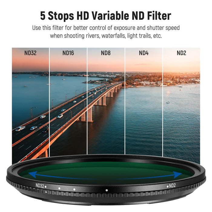 Adjustable Magnetic Nd Filter Nd2 Nd32 With Adapter Ring Water Repellent Hd Quality