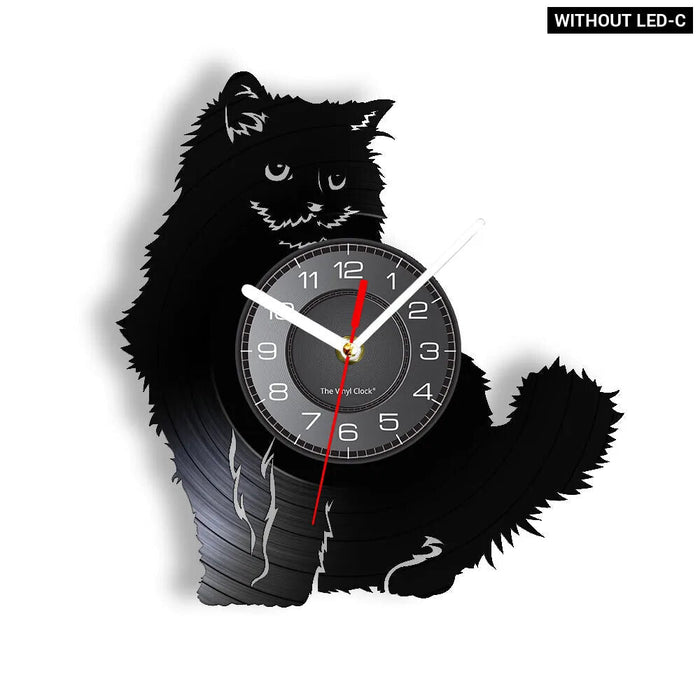 Kitten Cats Vinyl Record Wall Clock