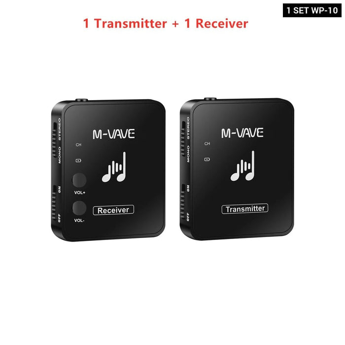 M-Vave Wp-10 2.4G Wireless System Earphone Monitor Rechargeable Transmitter Receiver Support Stereo Mono Recording Function M8