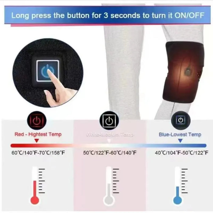 Usb Heated Knee Brace For Arthritis Relief