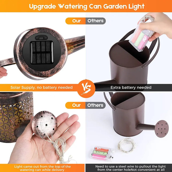 Solar Watering Can Light