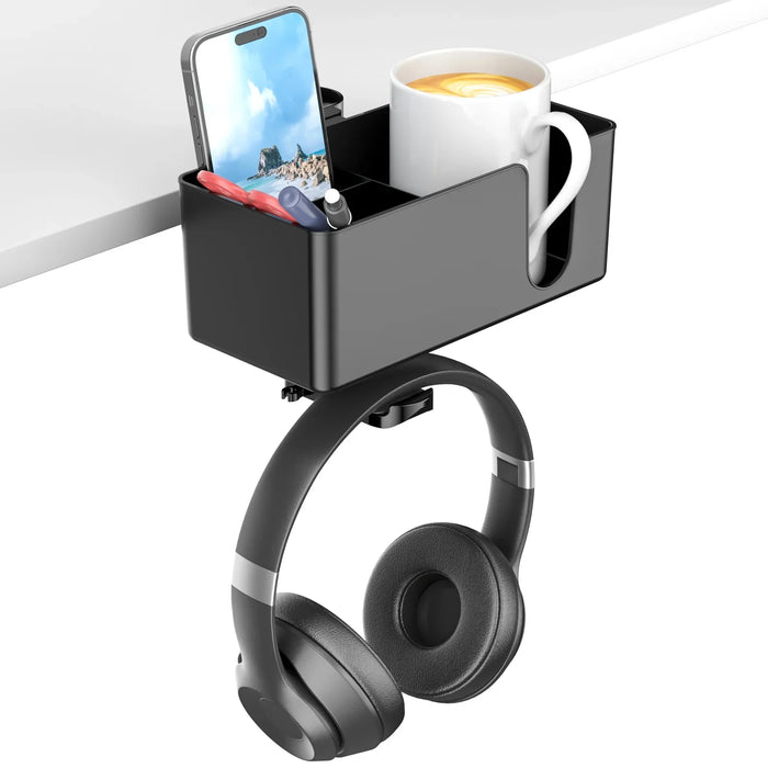 4 In 1 Desk Headphone Hanger Cup Holder Pen Storage