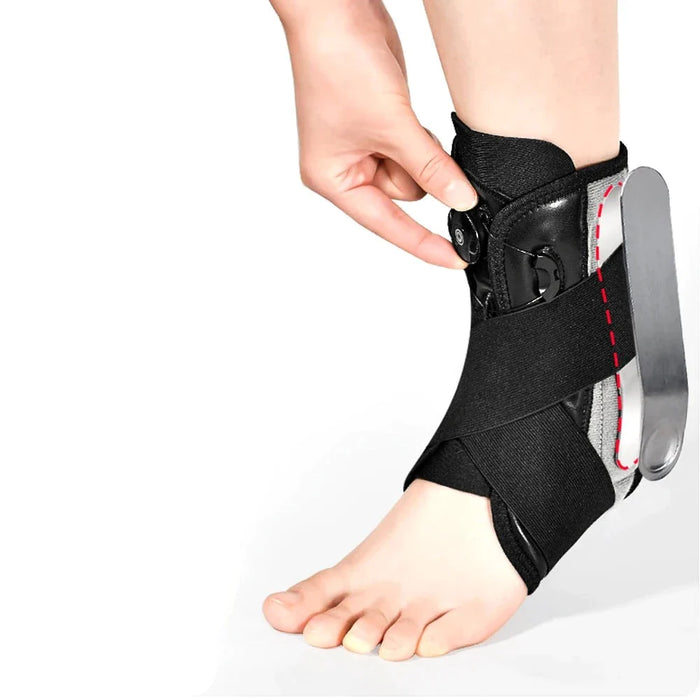 1 Pc Adjustable Lace Up Ankle Stirrup Compression For Sports Injury Recovery