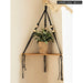 Boho Macrame Wall Shelf For Pot Storage And Decor