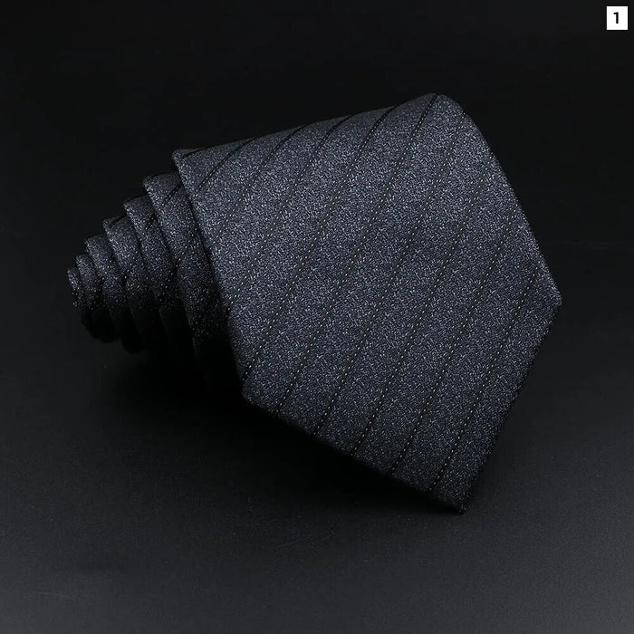 Mens Jacquard Striped Tie For Business Weddings And Daily Wear