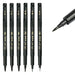 6 Piece Calligraphy Pen Set Fine Brush Markers For Drawing