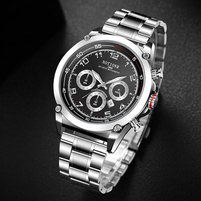 Fashion Mens Sports Watches for Men Business Stainless Steel Quartz Wrist Watch Luxury Man Casual Waterproof Luminous Clock