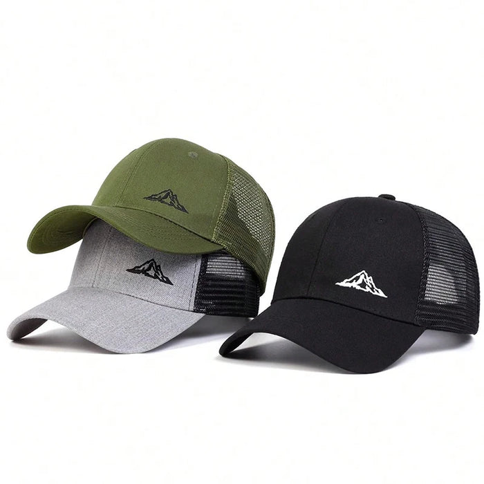 Adjustable Mountain Range Baseball Cap / Hat For Outdoor Sun Protection