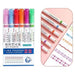 6 Colour Double Line Outline Marker Pen Quick Dry