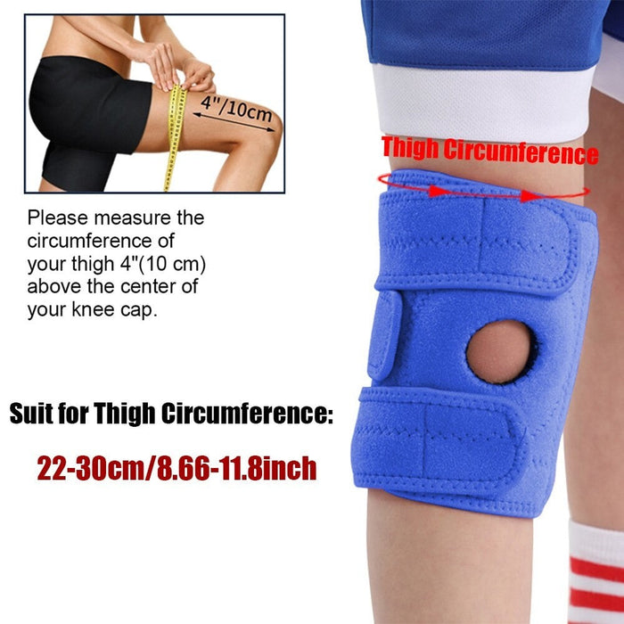 Adjustable Knee Brace with Silicone Pads for Cycling Basketball Football