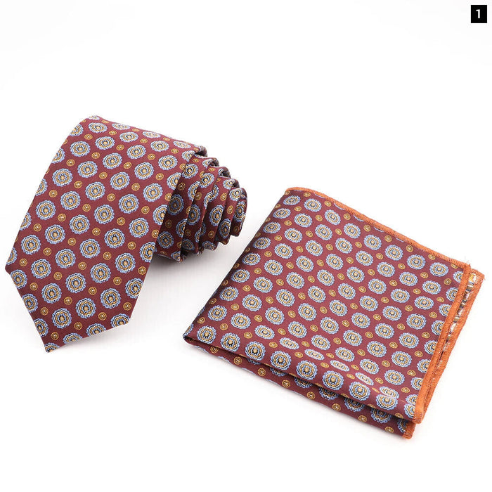 Mens Fashion Tie And Pocket Square Set For Business Weddings And Gifts