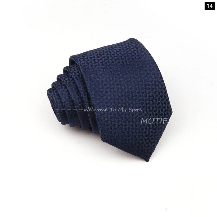 Blue Striped Necktie For Weddings And Parties