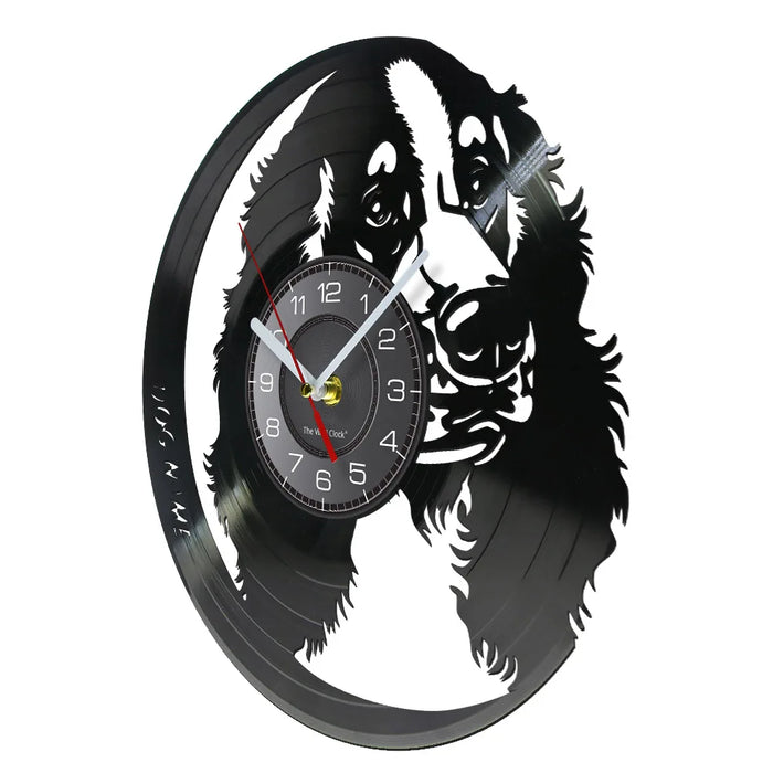 Custom Golden Retriever Vinyl Record Clock