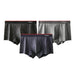 Pack Of 3 Striped Cotton Boxer Briefs For Men