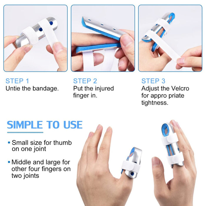 1/3 Pcs Finger Splint Brace For Broken Fingers