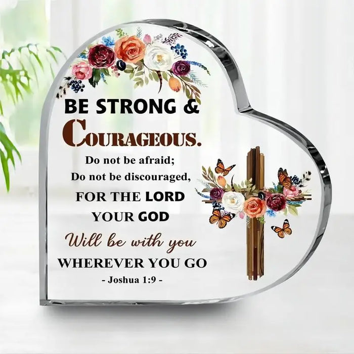 Christian Acrylic Plaque With Joshua Bible Verse Perfect Party Decor Or Gift