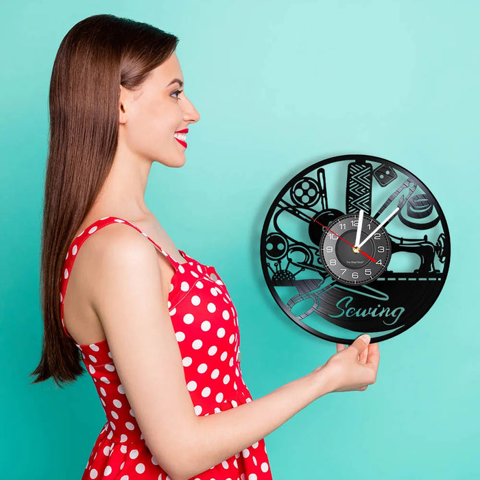 Seamstress Wall Clock