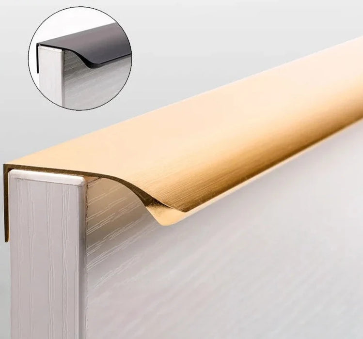 Zinc Alloy Hidden Cabinet Handles Sleek Kitchen Upgrade