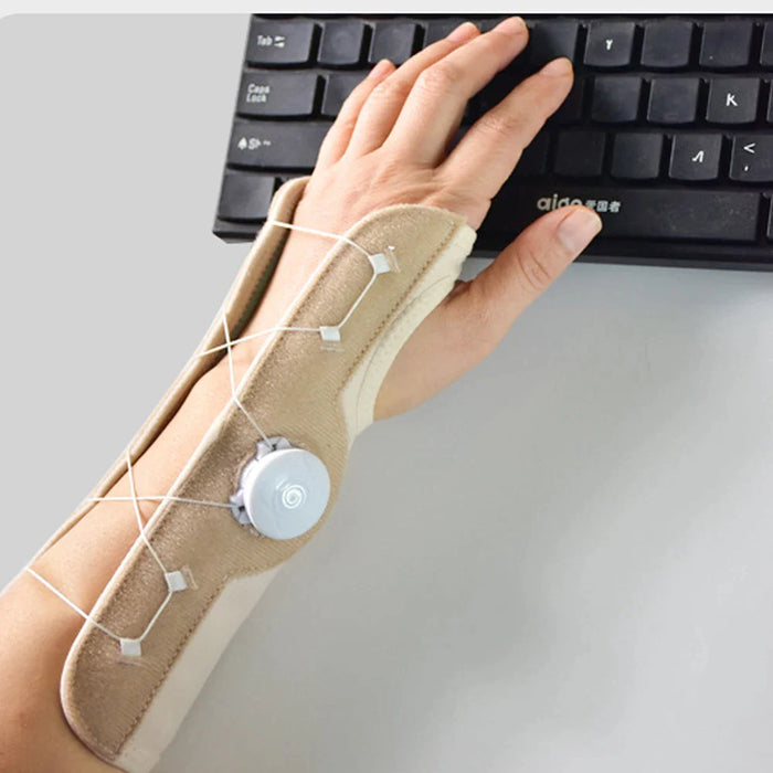 1 Pc Adjustable Knob Wrist Brace With Metal Splint For Pain Relief Injuries