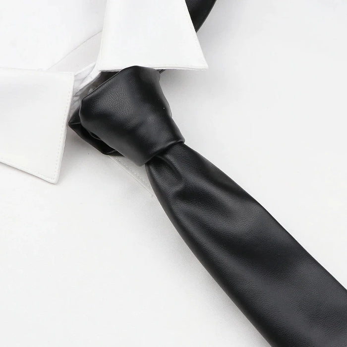 Colourful Pu Leather Ties For Men Weddings And Business