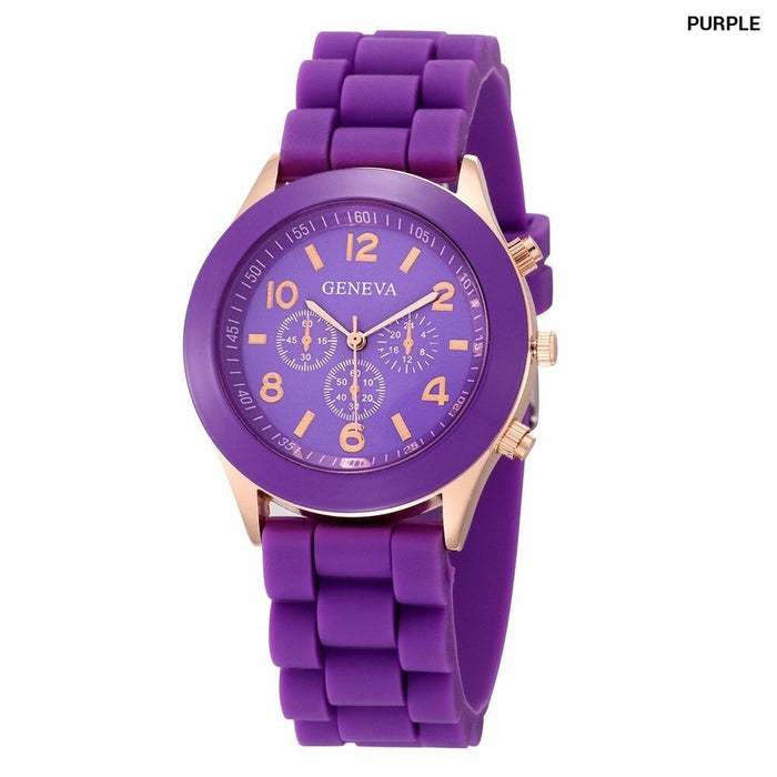 Women Watches Fashion Luxury Brand Women'S Watch Silicone Strap Quartz Wrist Watch For Female