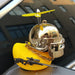 Yellow Duck With Helmet Car Interior Decoration