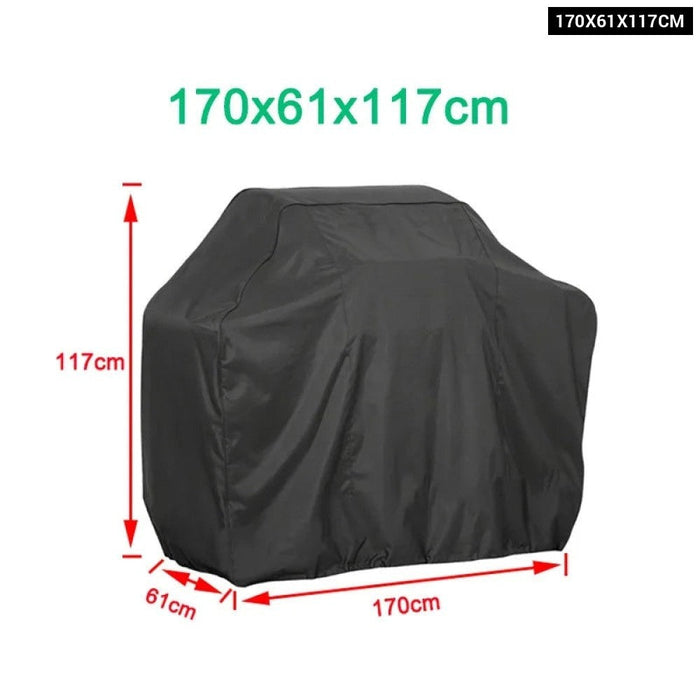 Outdoor Waterproof Barbecue Cover Weber Dust Cover Heavy Duty Snow Rain Protective Round BBQ Grill Cover