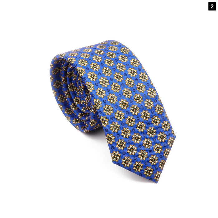 Super Soft Silk Ties For Men 6Cm Width Colourful Prints For Weddings And Business Meetings