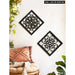 2 Piece Boho Wood Wall Decor For Living Room