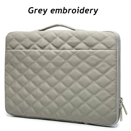 For Macbook Air Pro Unisex 12,13.3,14,15.4,15.6 Inch Embroidery Hand & Laptop Bag