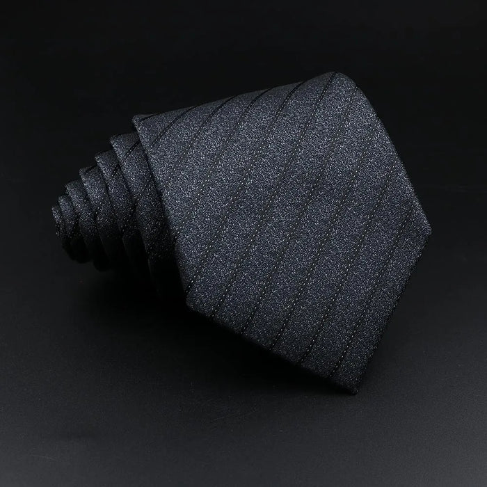 Mens Jacquard Striped Tie For Business Weddings And Daily Wear