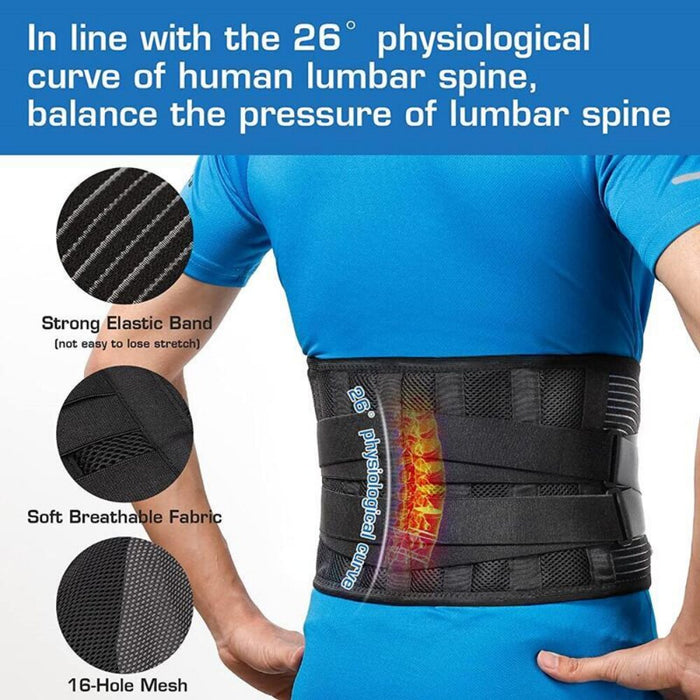 Immediate Pain Relief Waist Lower Back Belt For Herniated Disc Sciatica Scoliosis