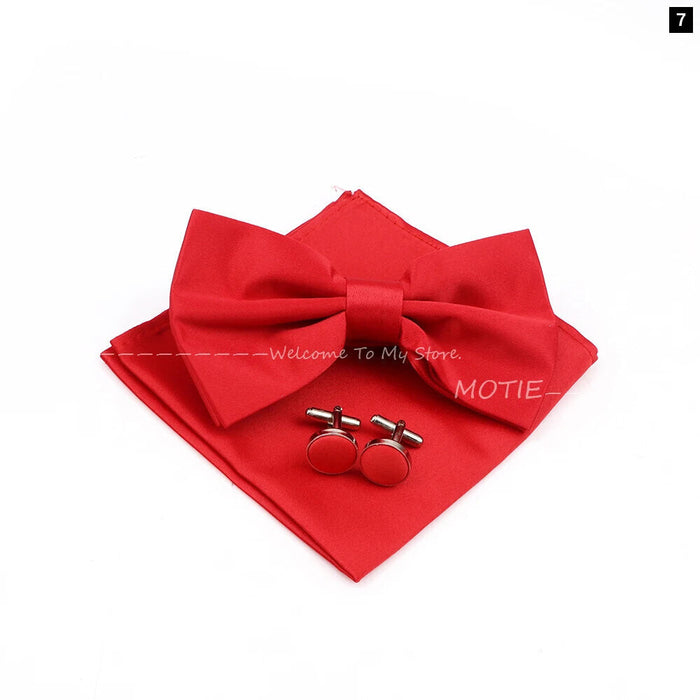 Colourful Bowtie Set For Business And Weddings