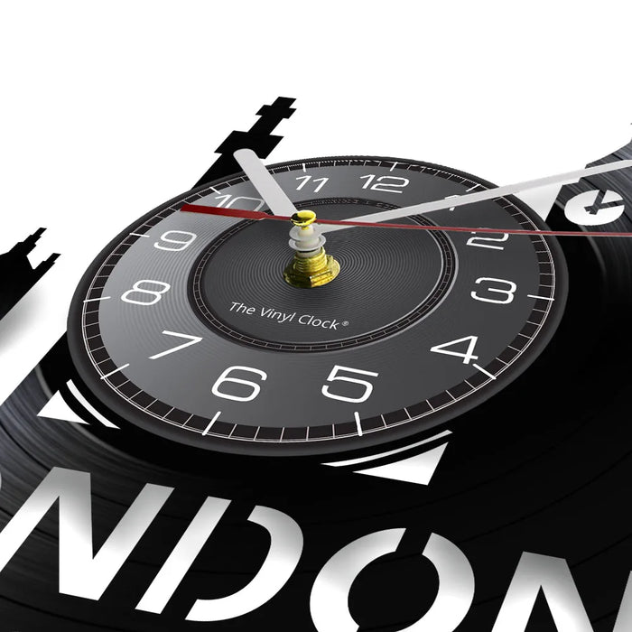 London Cityscape Vinyl Record Clock