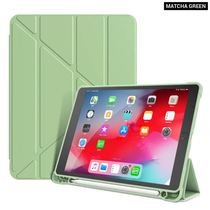 Smart Multi Fold Case For Ipad Air 5 4 With Pencil Holder 10.9 Inch A2316 A2588