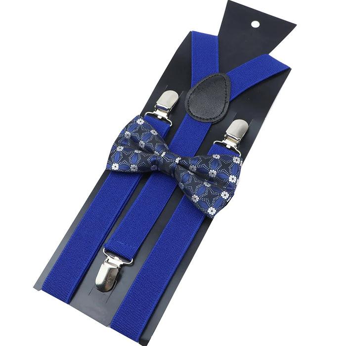 Colourful Suspenders And Bow Tie Set