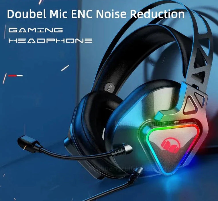 N3s Enc Gamers Rgb Led Light Noise Cancelling Stereo Gaming