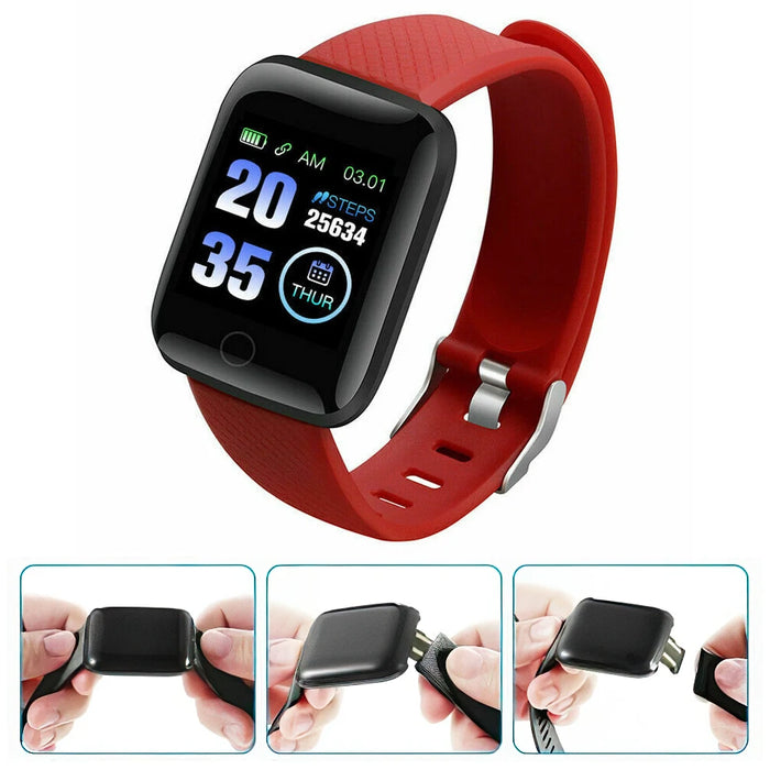 116 Plus Smart Watch Heart Rate Fitness Waterproof