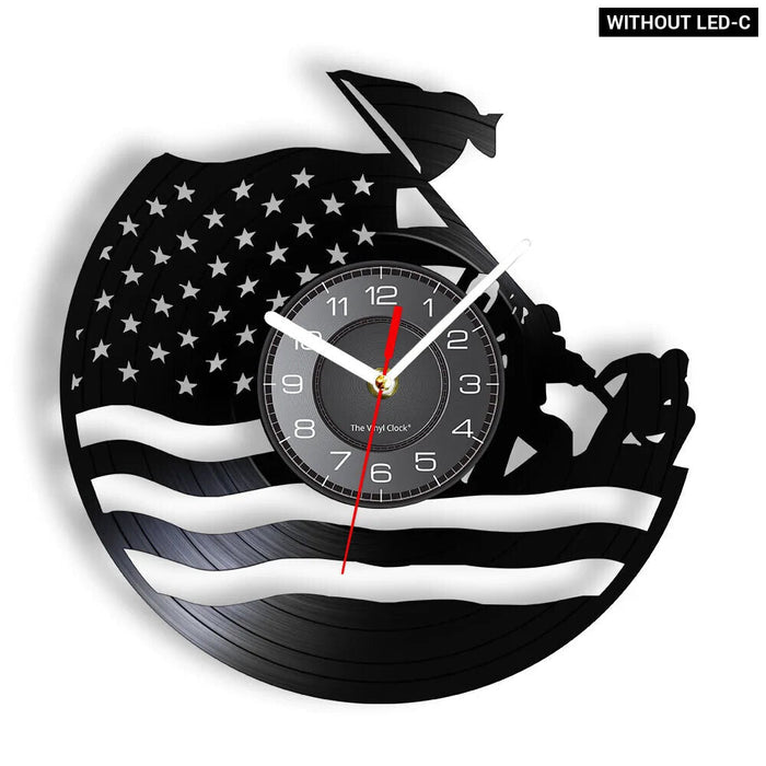 Us Army Soldier Vinyl Record Wall Clock