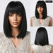 Brown Bob Wig With Bangs