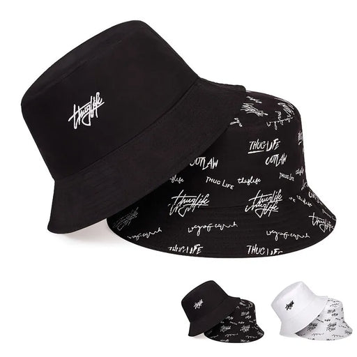 Bucket Hat With Embroidery And Print